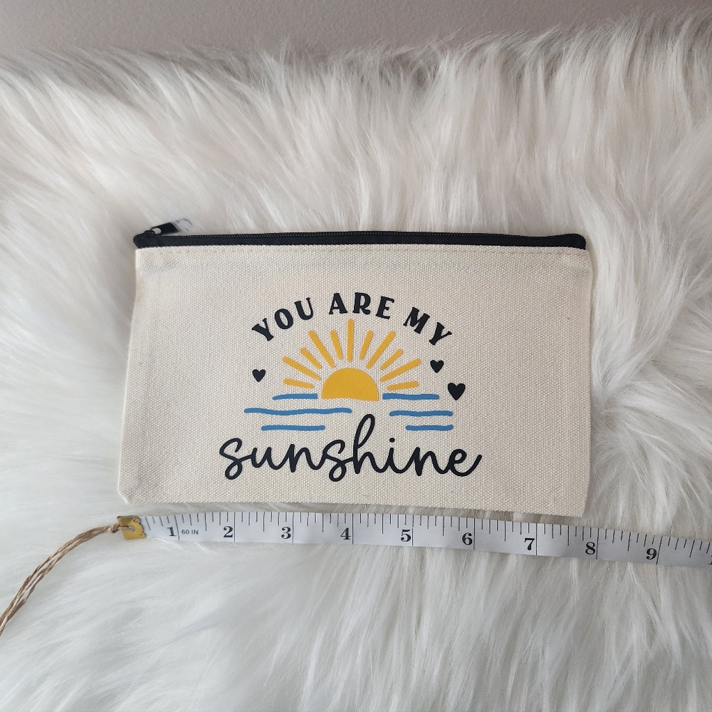 Set of 3 Canvas Bags with Inspirational Prints You Are My Sunshine - Picture 9 of 13
